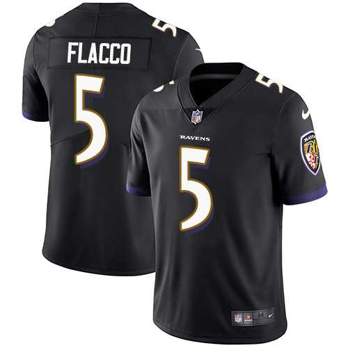 Nike Baltimore Ravens #5 Joe Flacco Black Alternate NFL Vapor Untouchable Limited Jersey,We sell and wholesale Nike Baltimore Ravens #5 Joe Flacco Black Alternate NFL Vapor Untouchable Limited Jersey on line form chian!